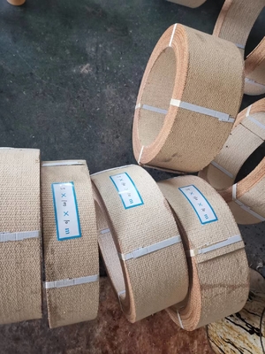 Melamin Resin Brake Lining Roll Woven Brake Pad Roll Dalam Warna Hitam Kuning Kuning
