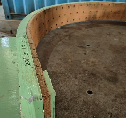 6100 BGO kawat kuningan diperkuat Woven Brake Lining Roll dengan Serat Aramid untuk ketahanan suhu tinggi