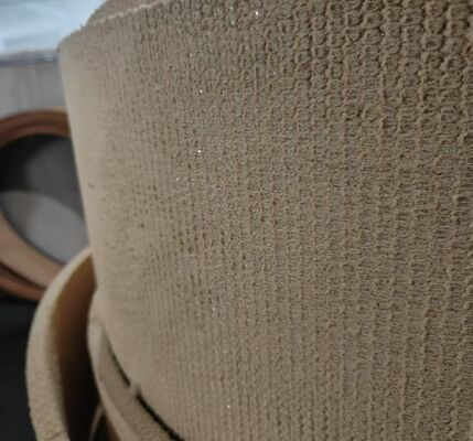 6100 BGO Non Asbestos Woven Brake Lining dengan Kawat Kuningan dan Serat Aramid untuk Penggunaan Industri Berat
