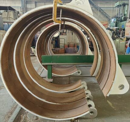 6100 BGO kawat kuningan diperkuat non-asbes Woven Brake Lining dengan 200 ° C ketahanan panas dan ketebalan 5-35mm