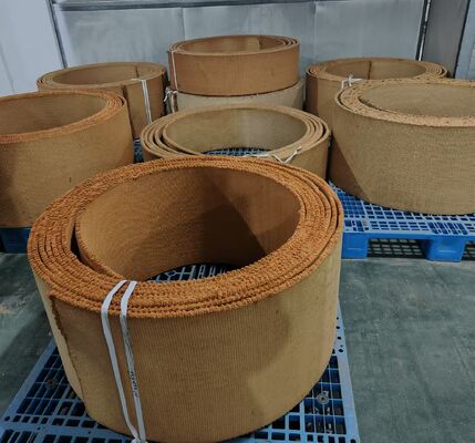 BGO Non Asbestos Woven Brake Lining for Ship Anchor Brake dengan suhu kerja 200°C dan ketebalan 5-35mm